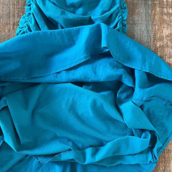 strapless dress Velvet by Graham & Spencer teal EUC - Picture 4 of 9